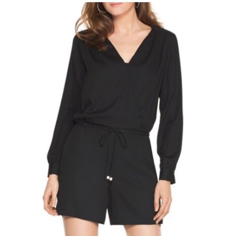 White House Black Market Long Sleeve Romper